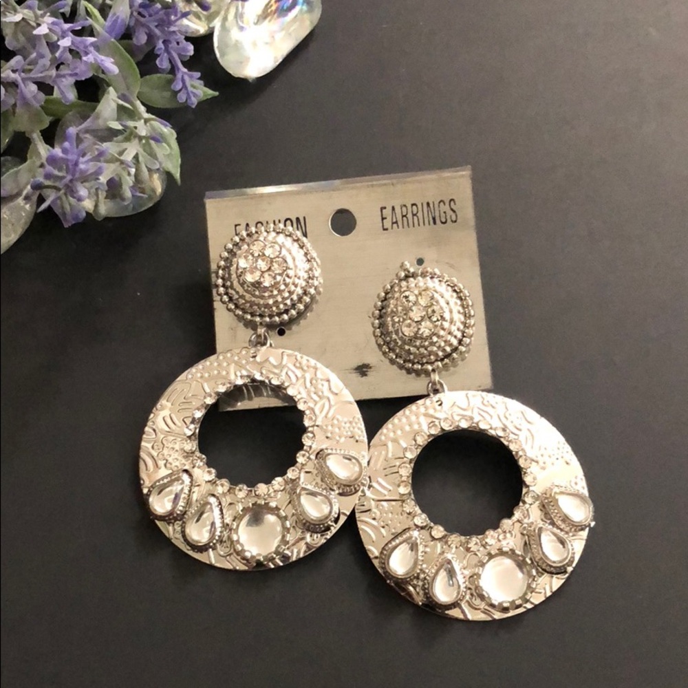 Silver earrings